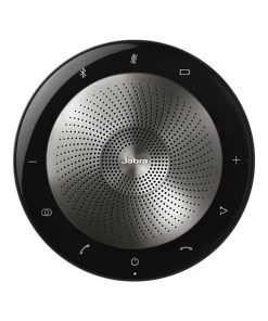 Loa hội nghị Jabra Speak 710 MS màu bạc, thiết kế tròn, chân đế gập