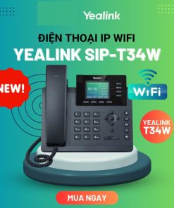 Yealink SIP-T34W Điện thoại IP Wifi không dây