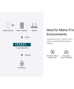 Bộ chuyển mạch TP-Link TL-SG1005P-PD 5-Port Gigabit Desktop PoE+ Switch