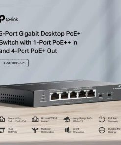 Bộ chuyển mạch TP-Link TL-SG1005P-PD 5-Port Gigabit Desktop PoE+ Switch