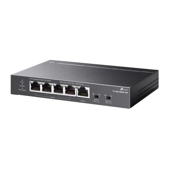 Bộ chuyển mạch TP-Link TL-SG1005P-PD 5-Port Gigabit Desktop PoE+ Switch