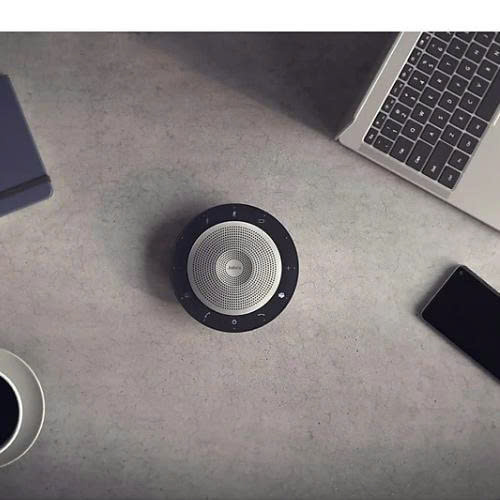 Loa hội nghị Jabra Speak 750 MS màu đen, thiết kế tròn, nhỏ gọn