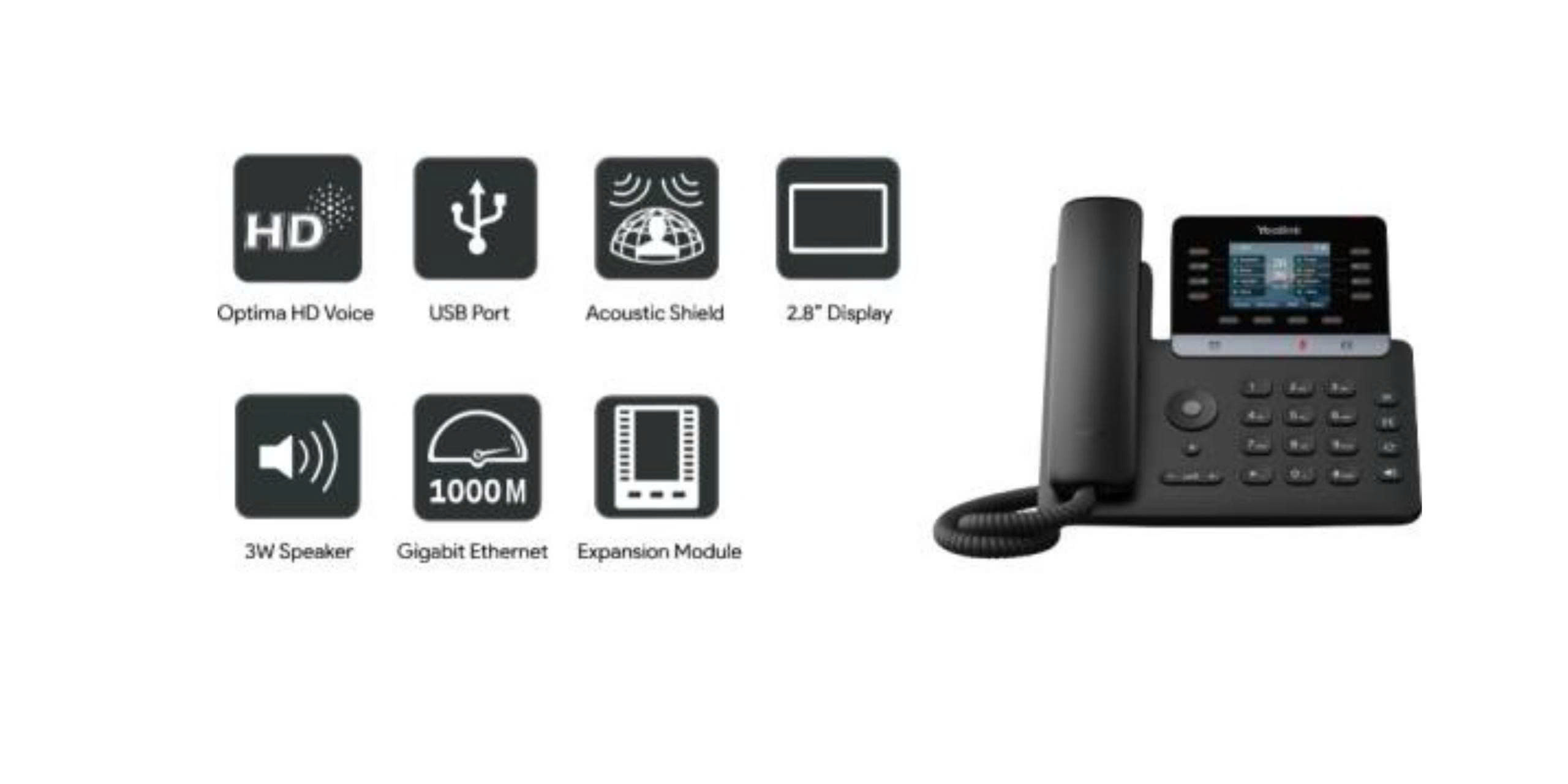 Điện Thoại IP Yealink SIP-T73W Giải Pháp Cao Cấp Tích Hợp Wi-Fi Băng Tần Kép và Âm Thanh AI Khử Ồn