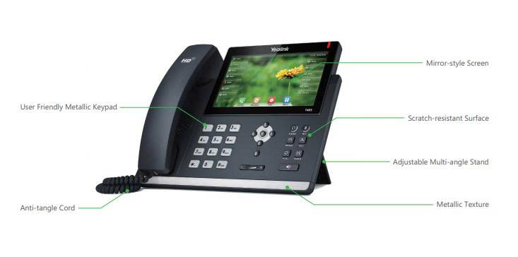 Điện thoại VoIP Yealink SIP-T46S - Màn hình Màu TFT 4.3"