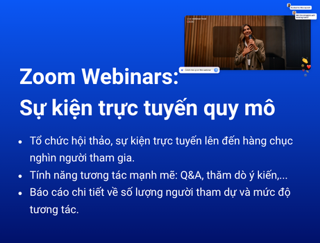 Phần mềm Zoom Webinars