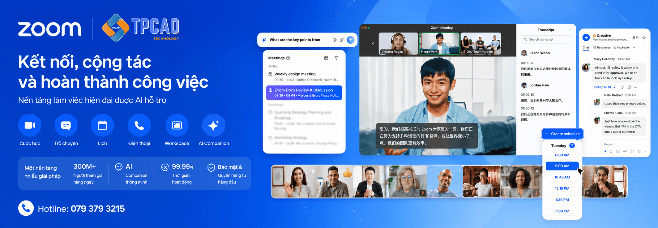 kết nối cộng tác mượt mà với zoom bản quyền tpcao