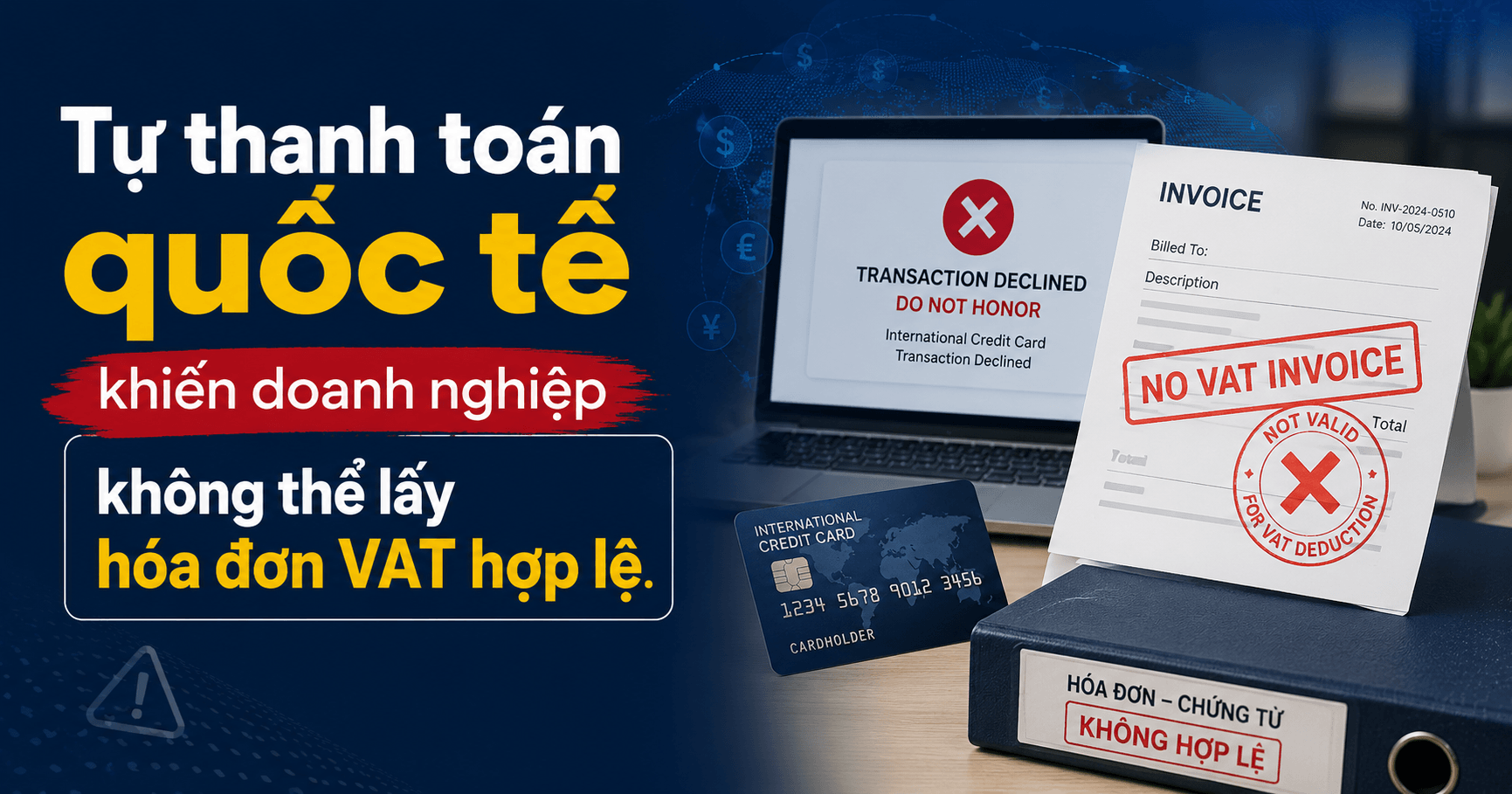 Tự thanh toán quốc tế khiến doanh nghiệp không thể lấy hóa đơn VAT hợp lệ